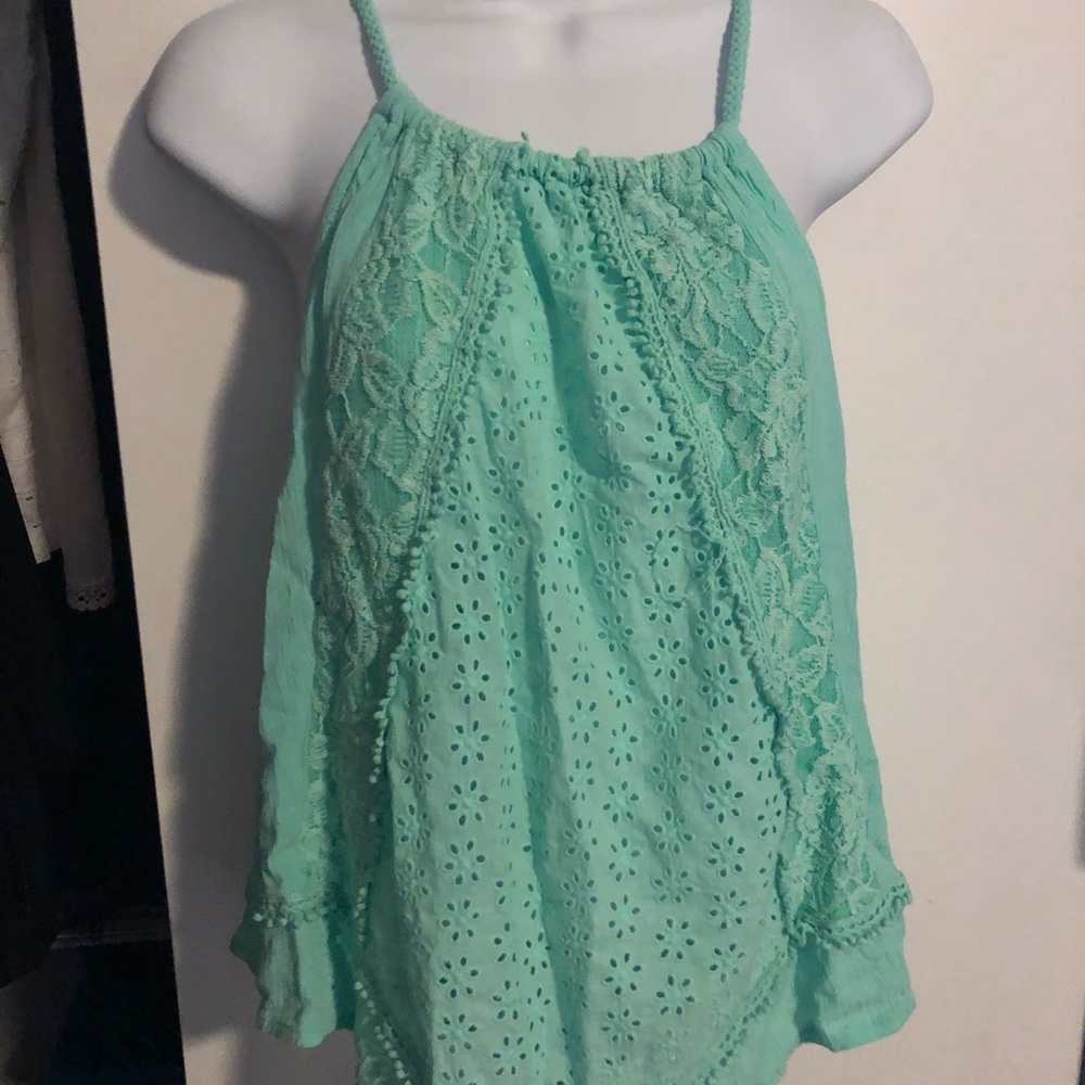 Aqua blue top